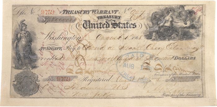Here's some interesting trivia: In my extensive investigation (that lasted about five minutes) into the history of cheques, I came across this - it was the cheque that the Americans used to buy Alaska from the Russians. What a bargain!